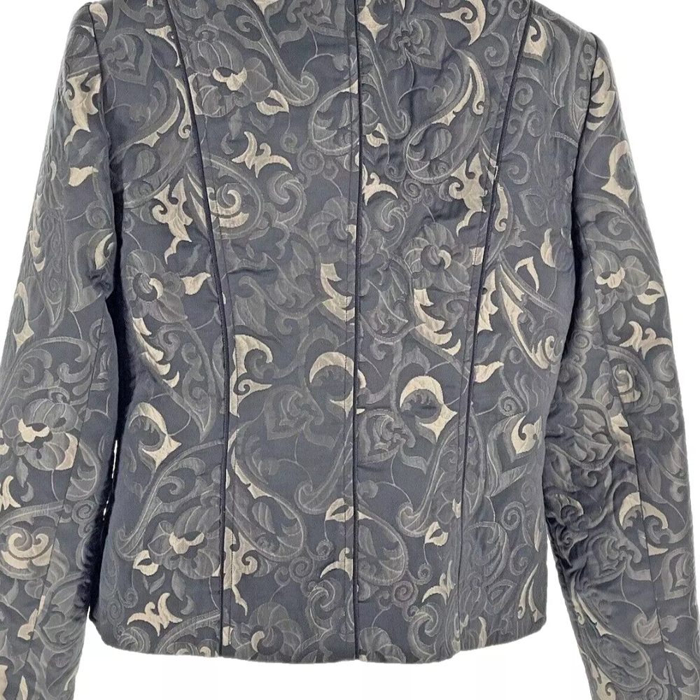 Elegant Black Patterned Blazer - image 5